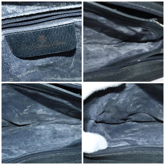 GUCCI GG Supreme Sherry Line Shoulder Bag PVC Navy Gold 41 02 013 Auth ep10484 - Picture 12 of 14